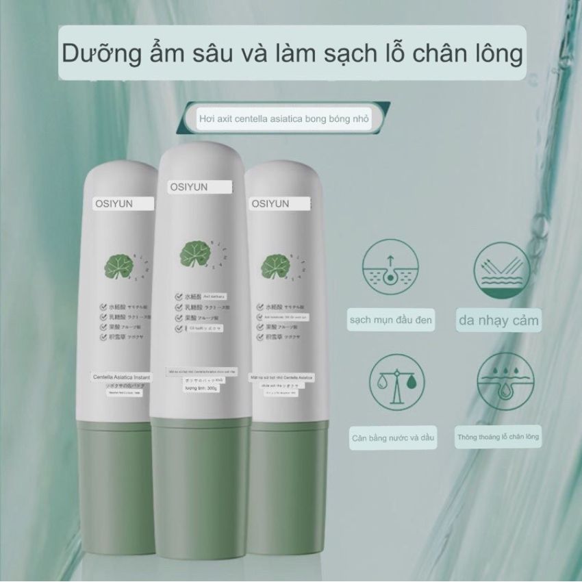 Mặt nạ sủi bọt rau má GINBI thải độc cấp ẩm dưỡng trắng da