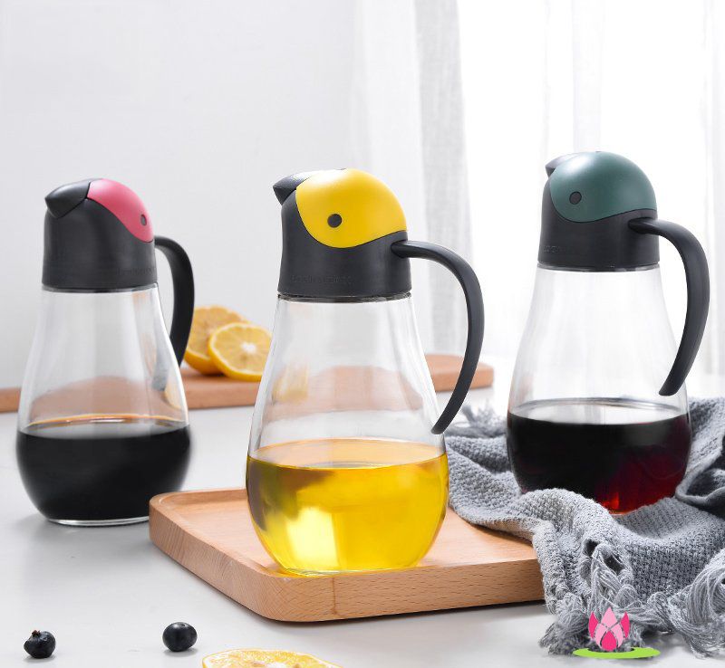 Bình Thủy Tinh Rót Dầu Lock&Lock CKO201 550ml (bình đựng dầu ăn, nước chấm, giấm, xì dầu...)