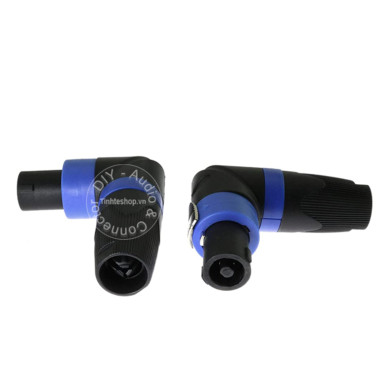 Jack cắm loa - Jack speakon 4 lõi cong bẻ góc 1 chiếc