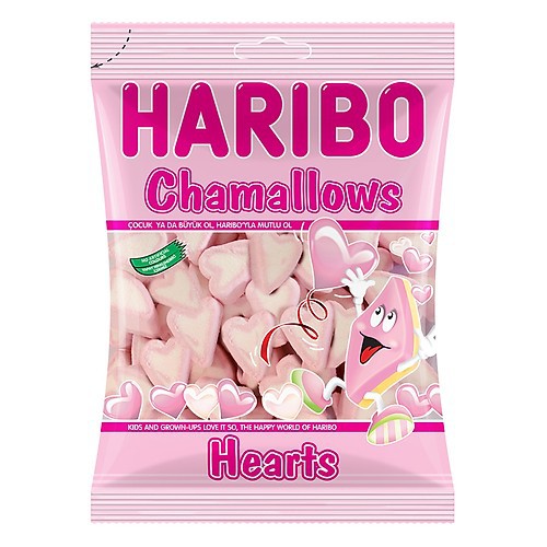 Kẹo Xốp Haribo Chamallows Hearts 150Gr Cho Bé