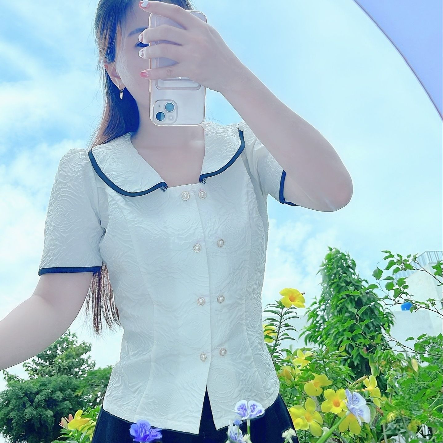 AM11-  ÁO COMPLE CÔNG SỞ VẢI TACTA DỄ THƯƠNG XIN XẮN