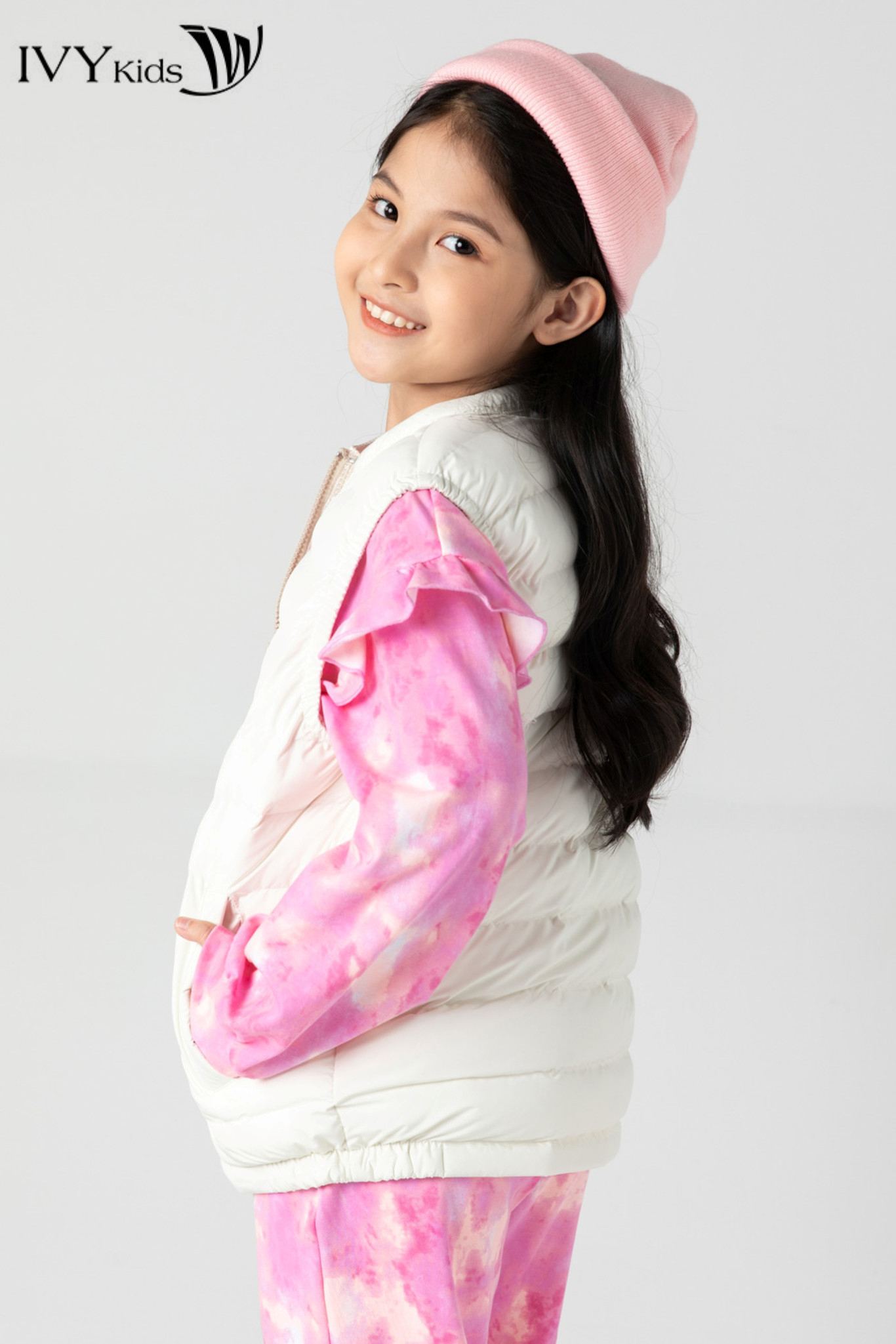 Áo phao gile bé gái IVY Moda MS 79G0841
