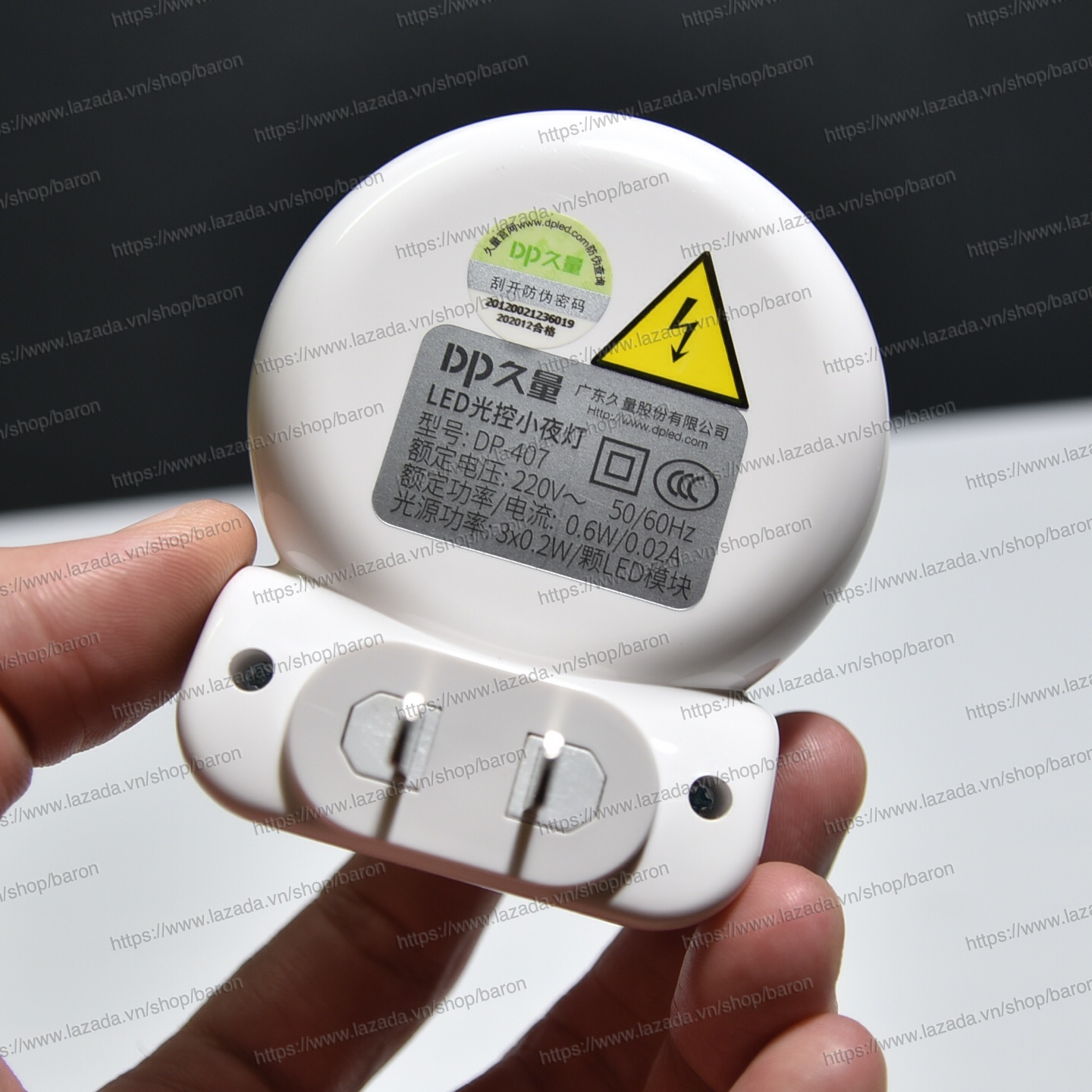 Đèn Led Đèn Ngủ Cảm Ứng DP 407 Sáng Trắng
