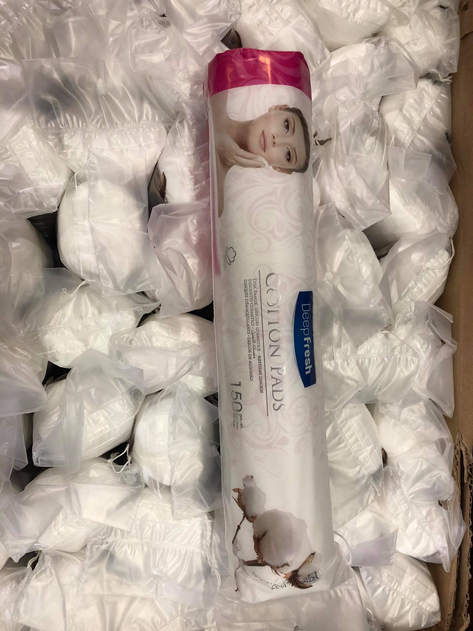 Bông Tẩy Trang - Deep Fresh Cotton Pads -  150 Miếng
