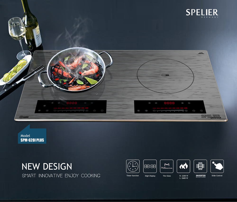 BẾP TỪ SPELIER SPM-628I PLUS (GIẢM THÊM 300K TIỀN MẶT)