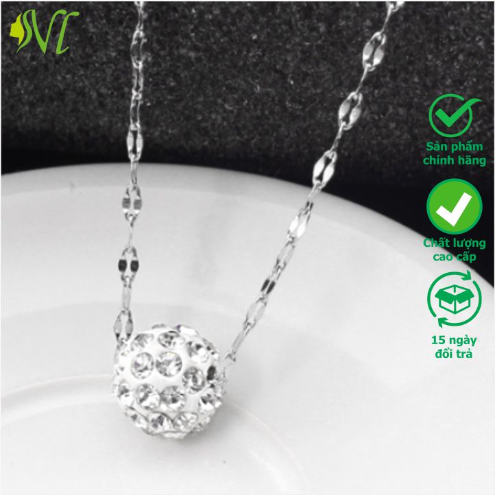 Dây chuyền nữ  hàn quốc cute dây chuyền nữ titan không gỉ dây chuyền nữ cá tính dây dây chuyền nữ học sinh hạt châu xịn xò không đen không gì xài nước tốt Người Đẹp Vì Lụa