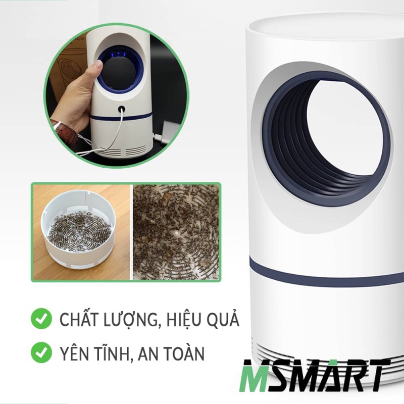Đèn bắt muỗi thông minh kèm đèn ngủ, máy diệt muỗi và côn trùng hiệu quả, an toàn, không ồn ào, máy đời mới thiết kế đẹp
