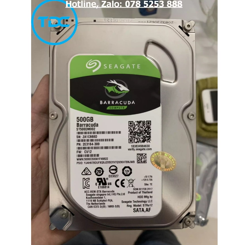 Ổ CỨNG SEAGATE 500G. Bảo hành 24 tháng
