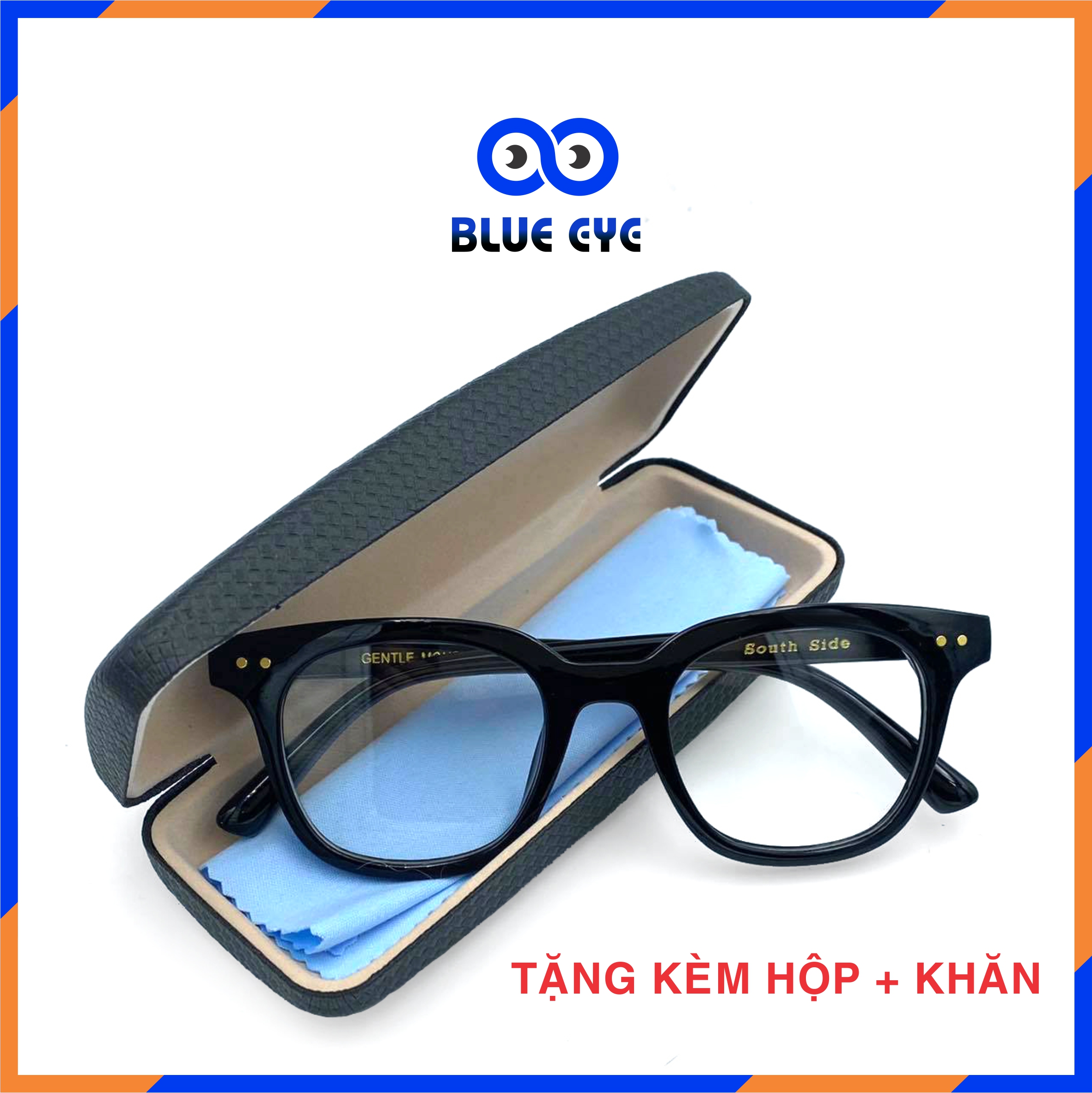 Kính GM thời trang cao cấp Hàn Quốc Lắp được kính cận tặng kèm Hộp +Khăn