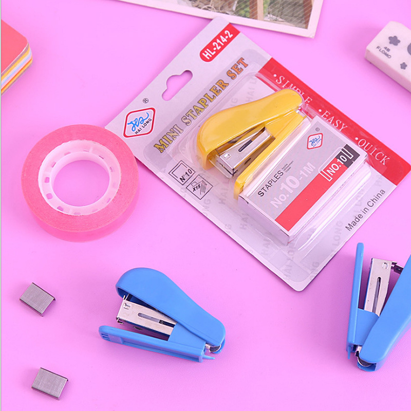 [Rẻ vô địch] Máy dập ghim mini 4*1,7*2,8cm (ghim 3-5 tờ), Máy dập ghim Mini