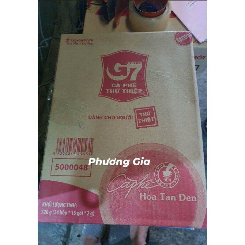 Cà phê G7 đen không đường hoà tan 30g ( 15 gói x 2g)