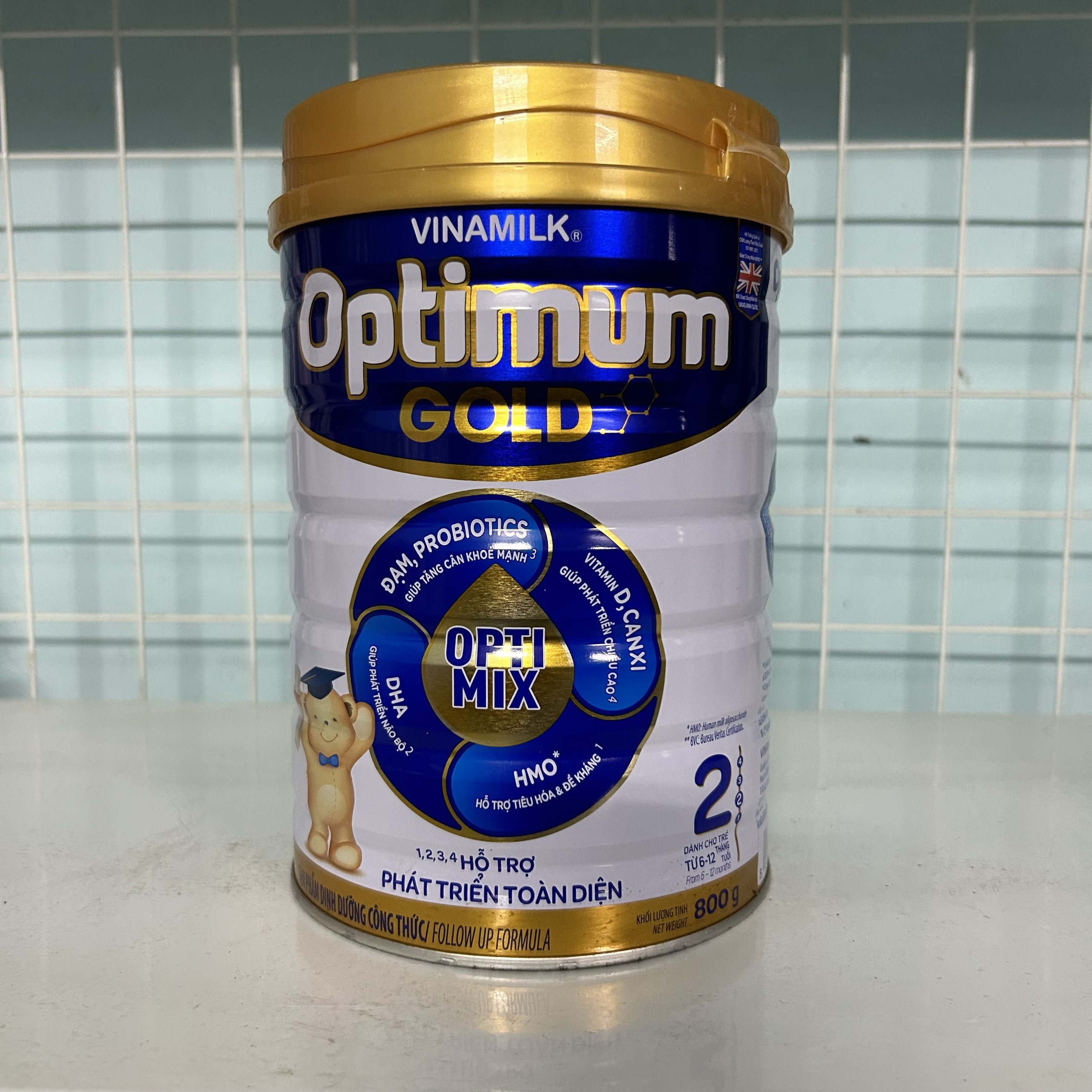 Sữa optimum gold 3 HMO lon 850gr