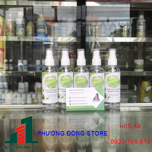 Dung dịch rửa tay sát khuẩn hapicare - Chai 100ml