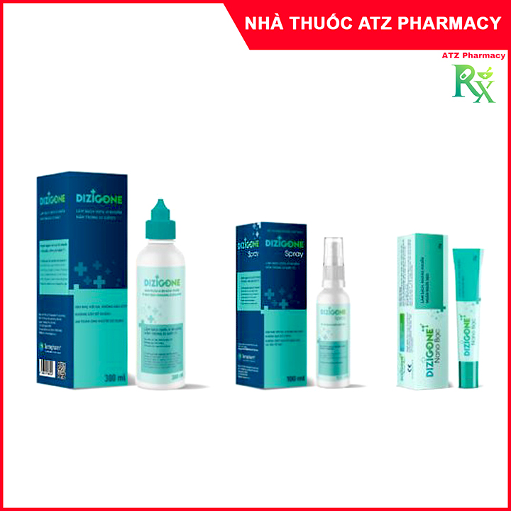 Bộ 3 sản phẩm DIZIGONE kháng khuẩn – tái tạo da – ngăn ngừa sẹo Giúp Tiêu Diệt Vi Khuẩn Nấm An Toàn