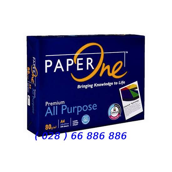 Giấy A4 Paper One 80gsm giá rẻ chất lượng tốt . Do văn phòng phẩm Hiếu Cường cung cấp