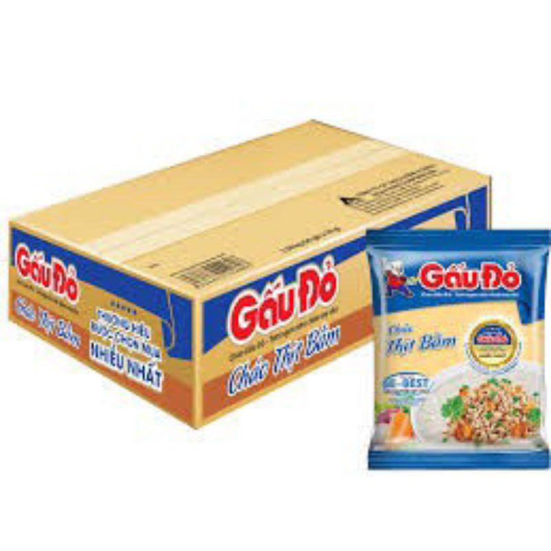 Combo 5 gói cháo Gấu Đỏ 50g