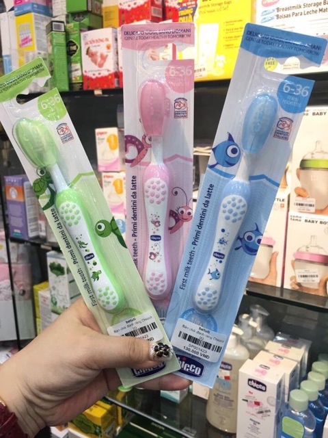 Bàn chải đánh răng Rùa con Chicco