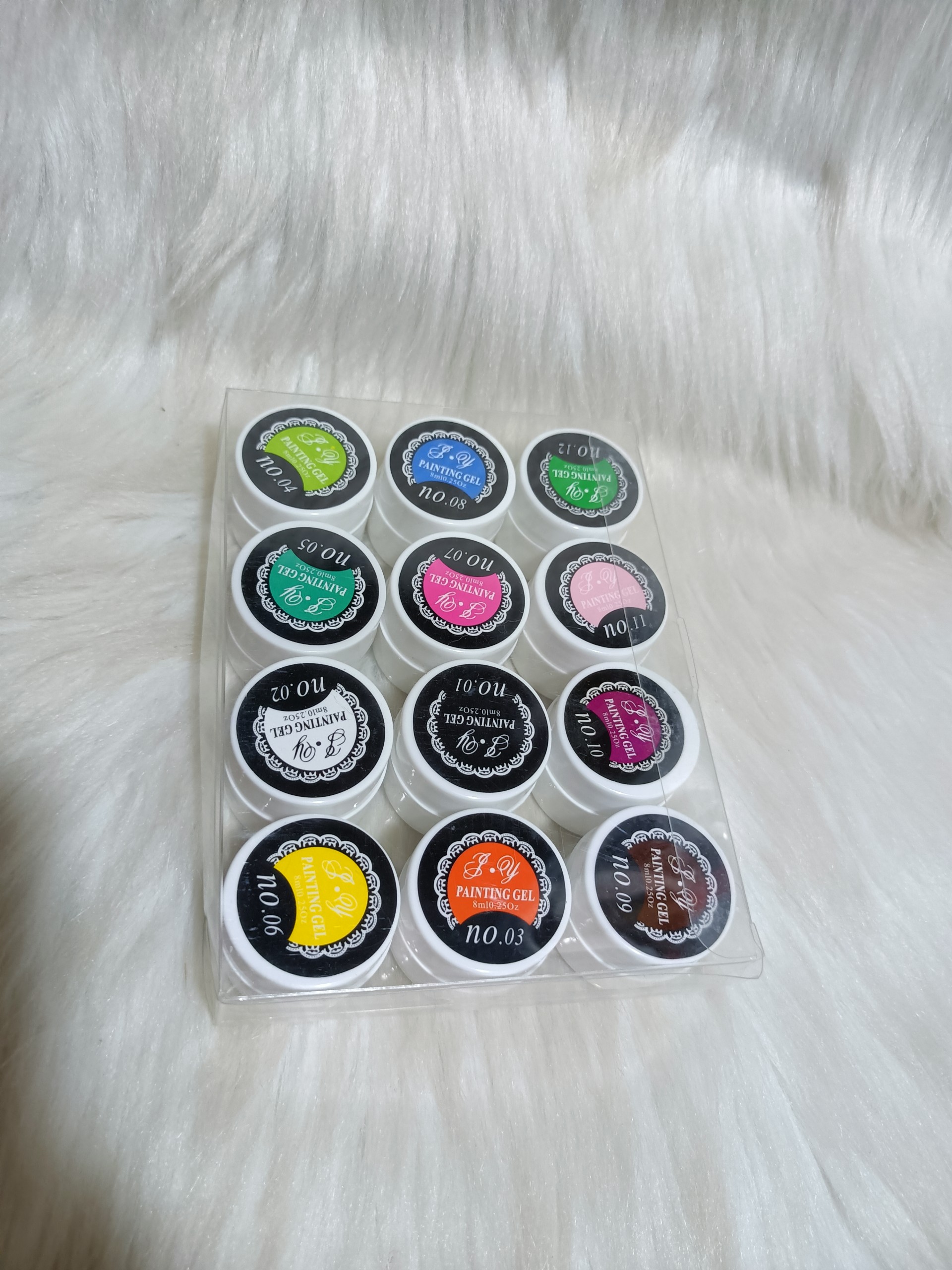 Set gel vẽ móng 12 màu P.Y