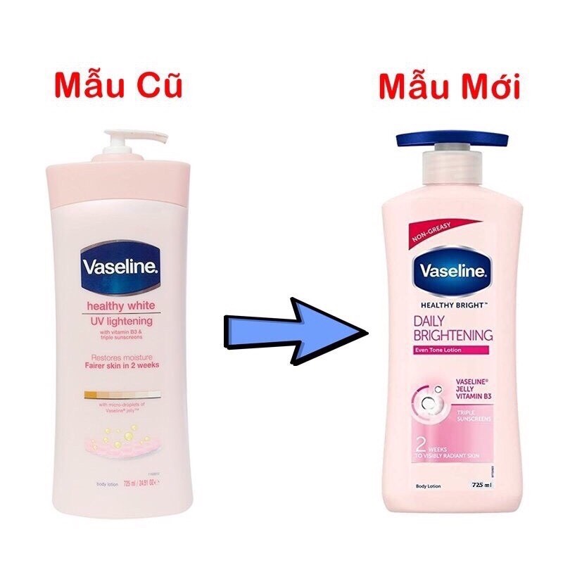 Sữa Dưỡng Thể Sáng Da Vaseline 320ml - 350ml - 500ml - 725ml