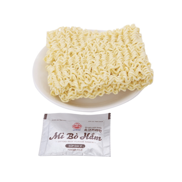 [Siêu thị WinMart] - Lốc 8 gói mì bò hầm Ottogi 120g