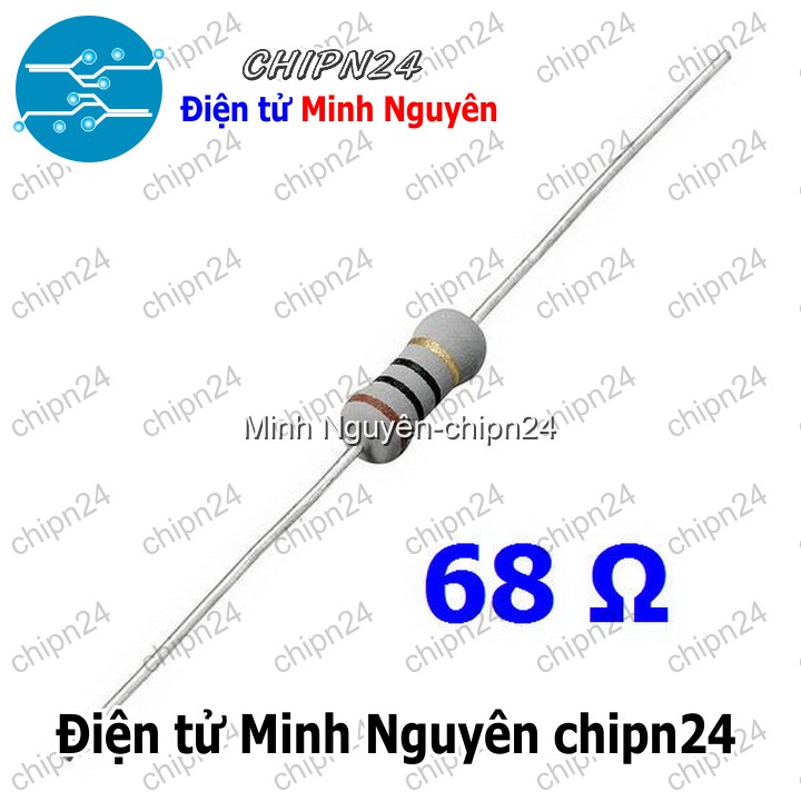 [10 con] (F350) Điện Trở 68R 1W 5% - HH004376