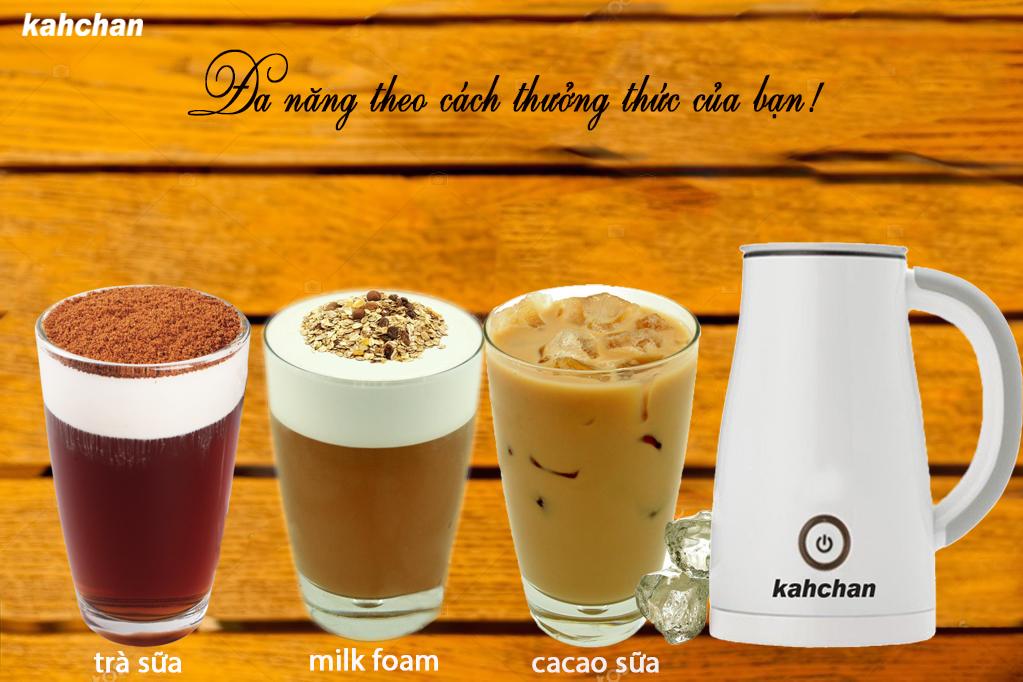 [Trả góp 0%]bộ đôi Máy đánh sữa tạo bọt máy pha cacao máy pha trà sữa Kahchan EP2178