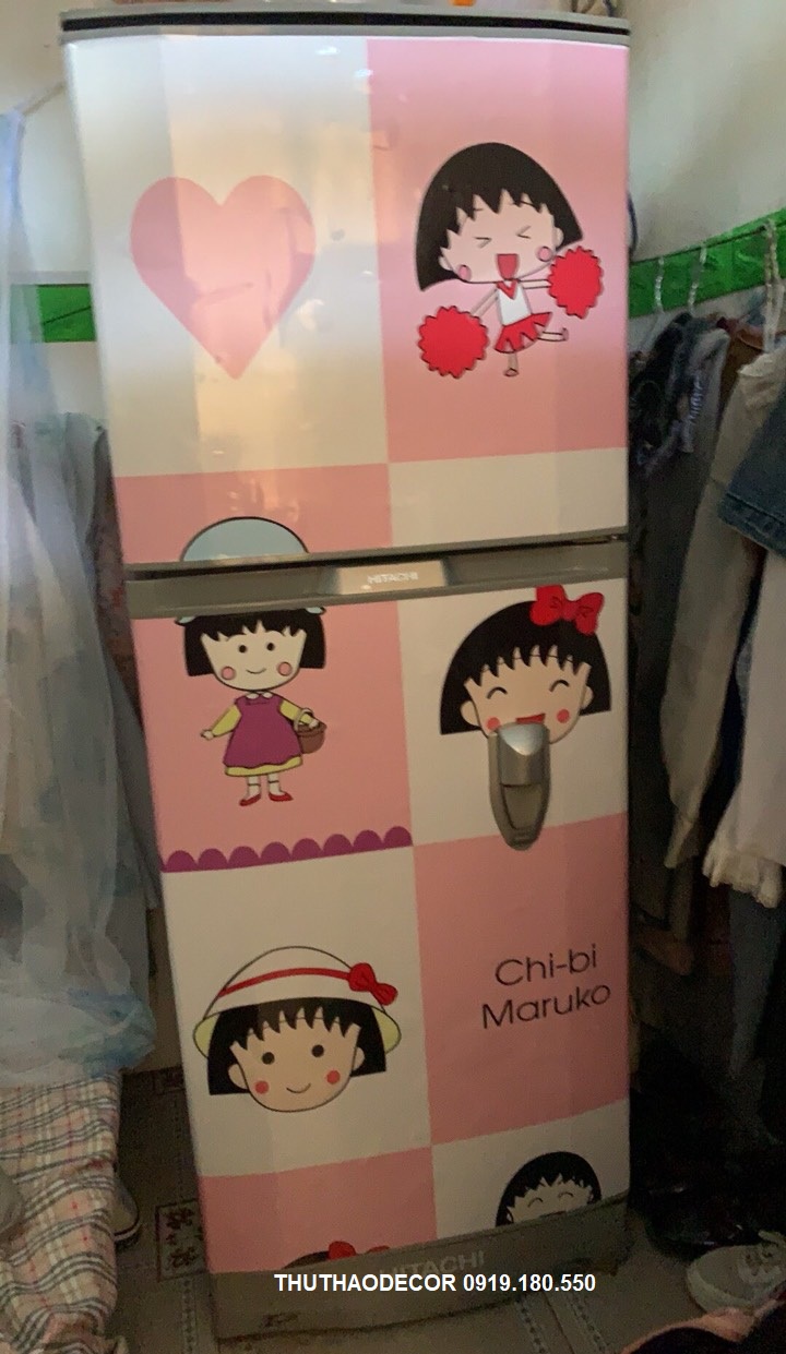 [HCM]Decal Dán Tủ Lạnh CHIBI MARUKO - THUTHAODECOR