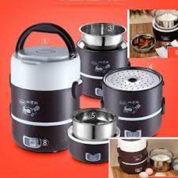 HỘP CƠM CẮM ĐIỆN 3 TẦNG INOC