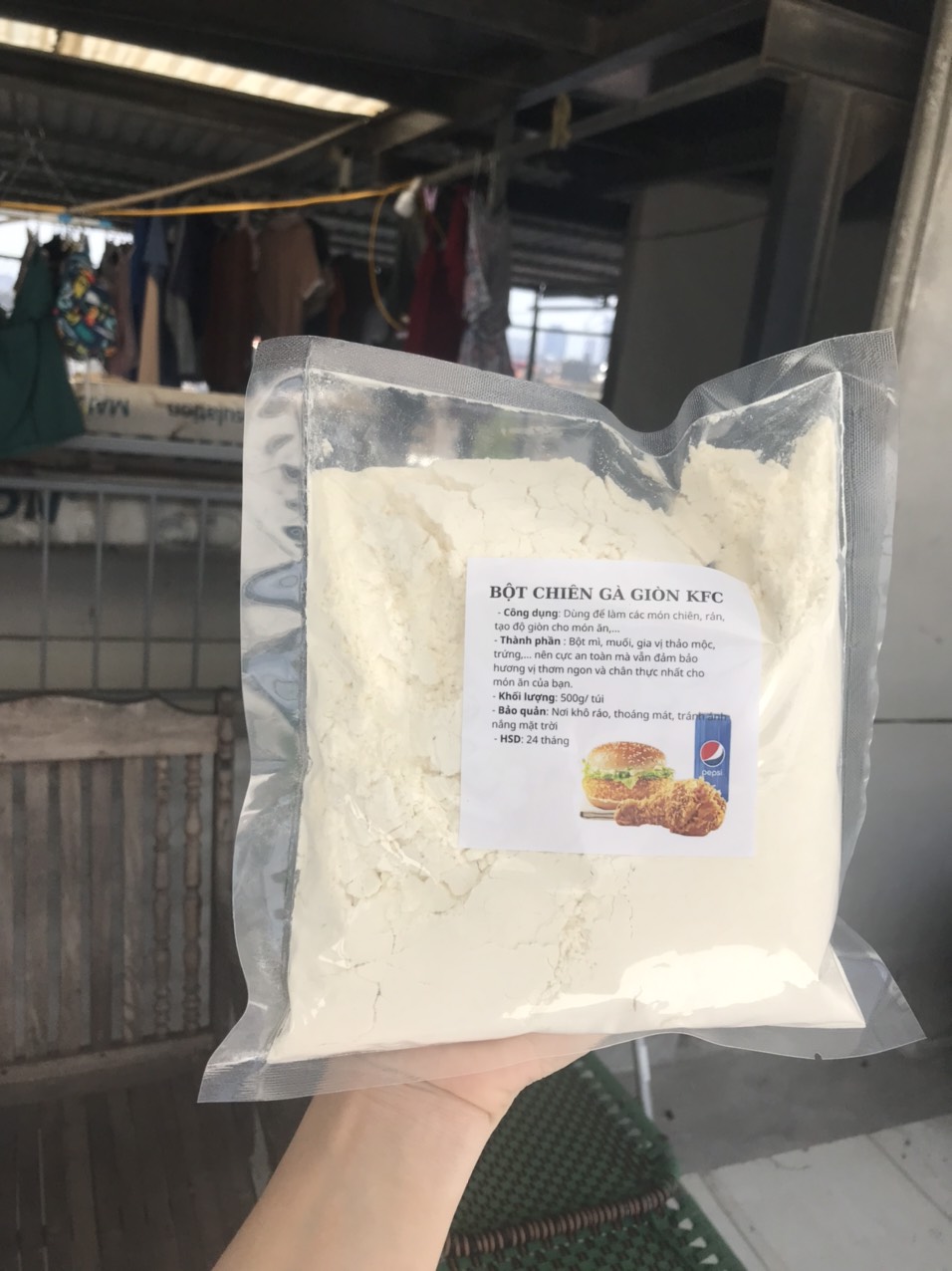 500g Bột Chiên Gà Giòn KFC (Chiên ~1Kg Gà)
