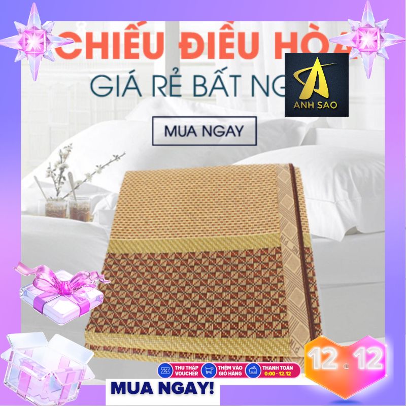 >> BÁO GIÁ CHIẾU ĐIỀU HÒA CAO CẤP - SỢI MÂY TỔNG HỢP - KT (1M4X1M9/ 1M6X1M9/ 1M8X1M9) - MÀU VÀNG NÂU TẶNG KÈM TÚI THƠM THẢO DƯỢC | Shopee Lazada Sendo Tiki mới nhất 180 Chiếu điều hoà sợi mây cao cấp Ánh Sao (Loại 1 siêu xịn) - Chiếu Ngủ văn phòng (1m4x1m9/1m6x1m9/1m8x1m9) - Hàng Việt Nam cao cấp Chất Lượng Cao - Thoáng Mát. Dễ chịu, Màu sắc hoa văn bắt mắt