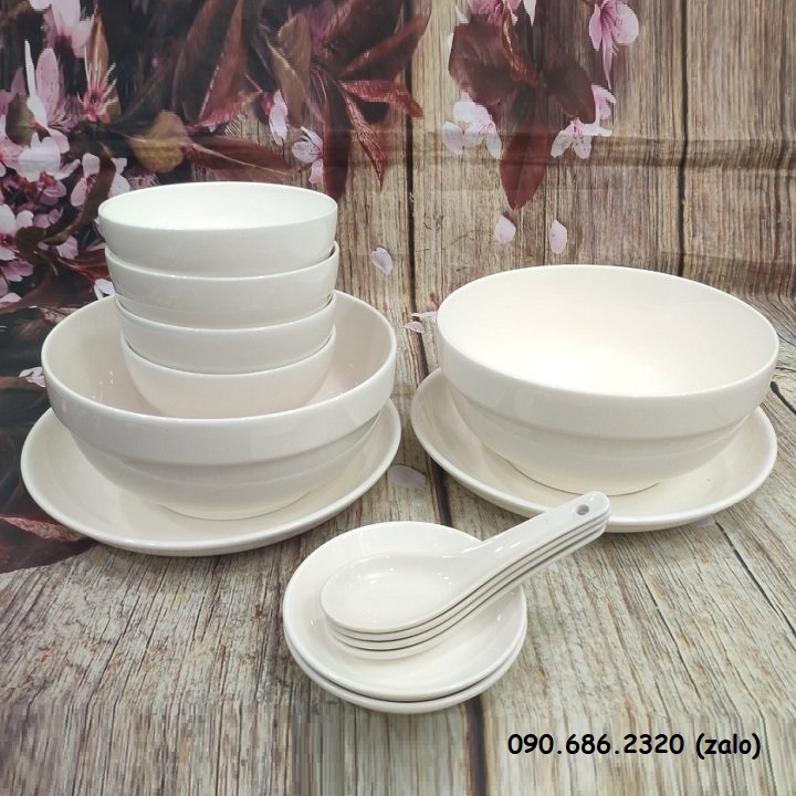 [HCM]bộ tô chén dĩa sứ - bộ tô chén dĩa sứ