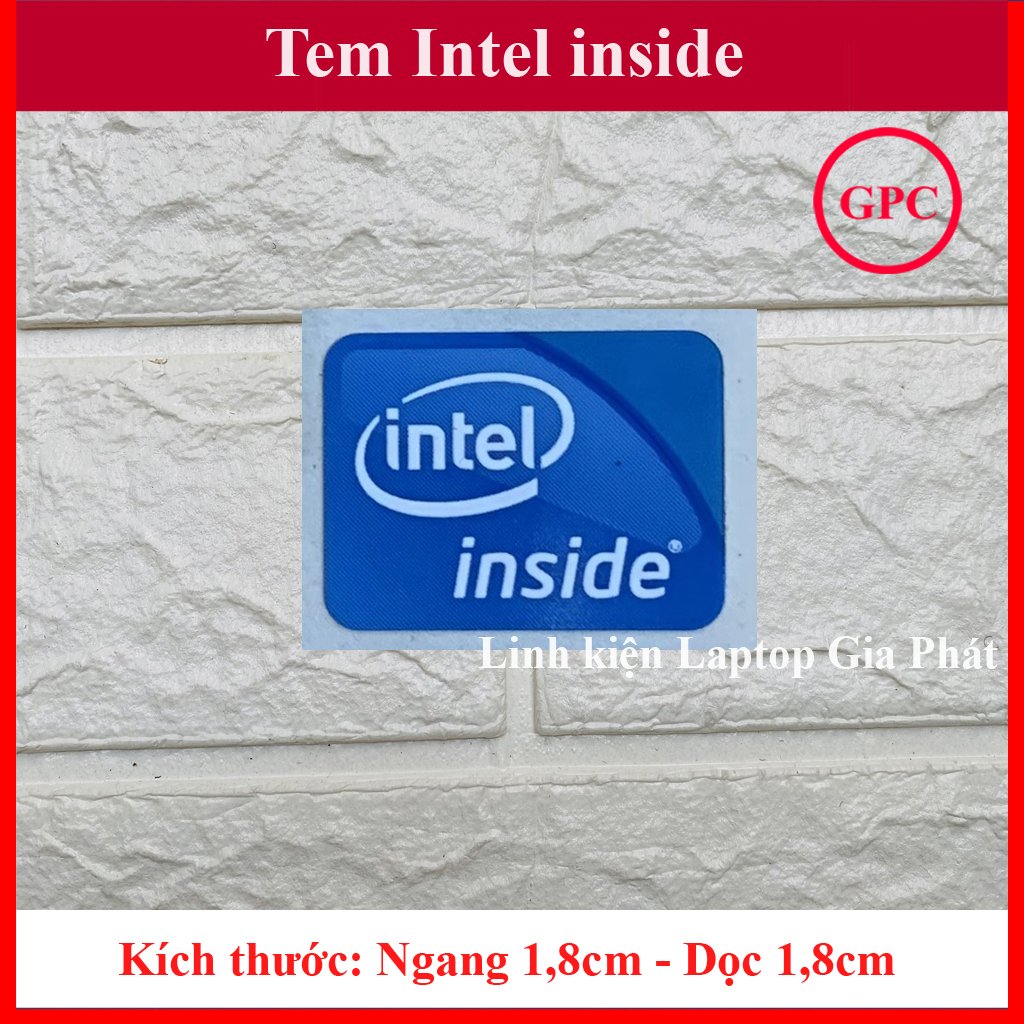 Tem intel inside - thay tem máy tính tem laptop tem pc