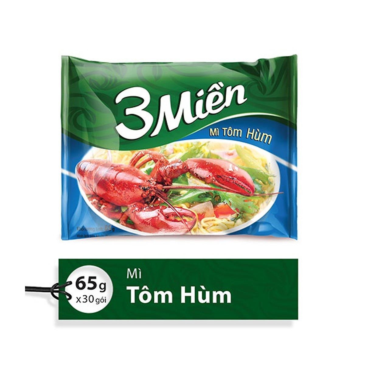 Thùng mì 3 Miền 65g x 30 gói TÔM HÙM