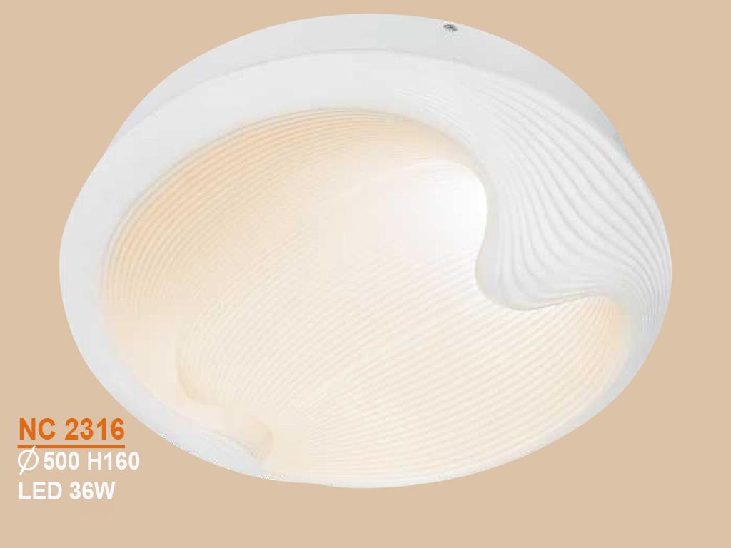 [Trả góp 0%] Đèn mâm LED ốp trần hiện đại VKT-NC-2316