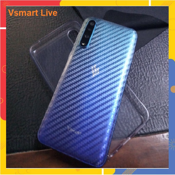 Miếng dán vân cacbon mặt sau VSMART JOY 3/ ACTIVE 3/ LIVE/ JOY 2 PLUS