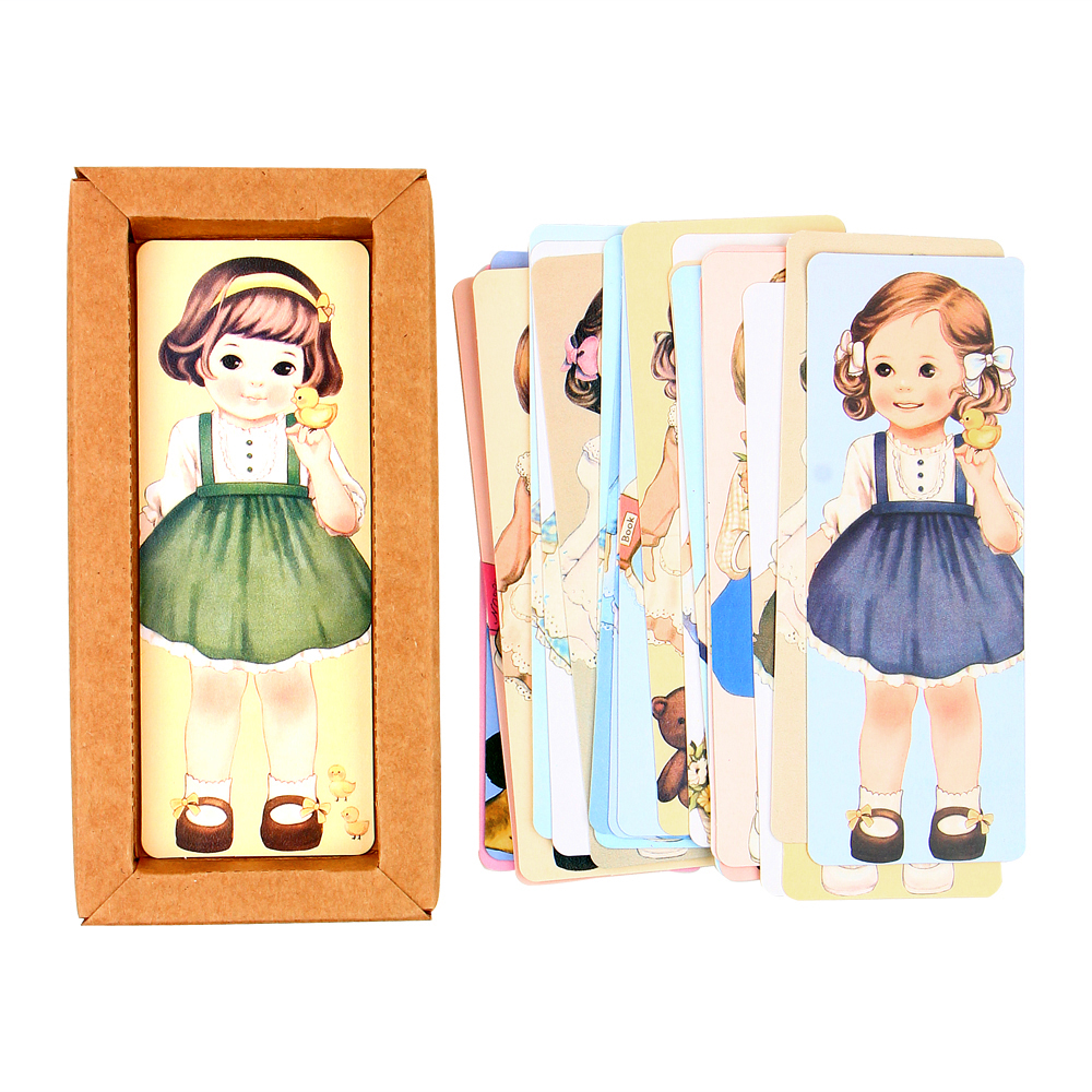 [HCM]Bộ 30 Bookmark - Little Girls (5.5 x 14.5cm)