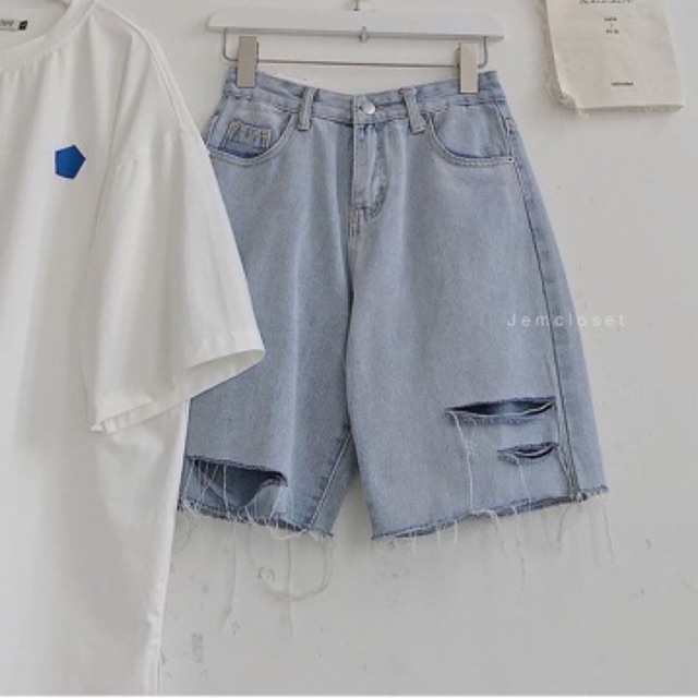 🌟QUẦN JEANS NGỐ NỮ RÁCH 3
