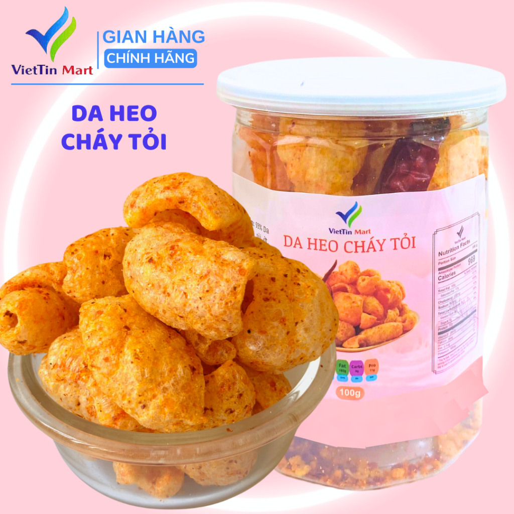100gram Da Heo Cháy Tỏi