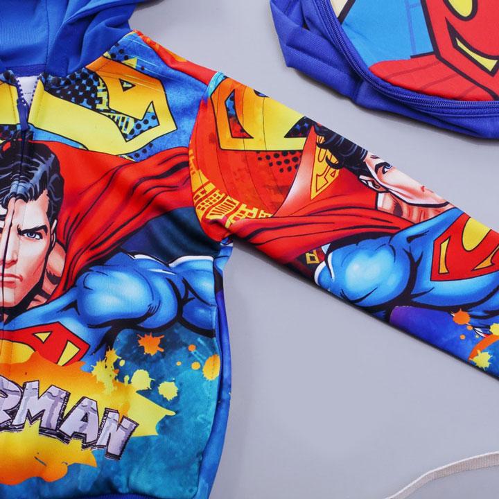 [HCM]Áo khoác siêu nhân Super men comic in 3D bé trai