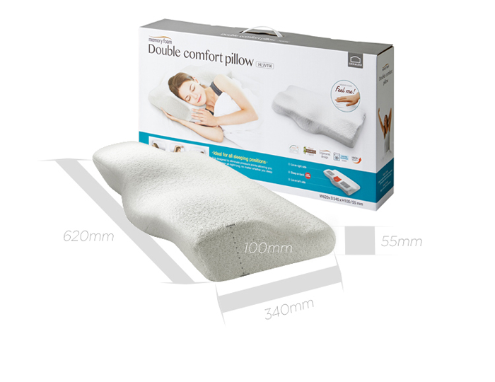 [HCM]Gối Memory Foam Lock&Lock HLW114 Dạng cong HLW111