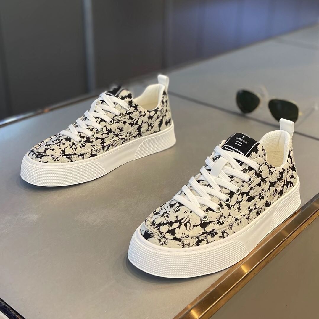 Giày Nam, Giày Sneaker Nam Vải Canvas Cao Cấp - fullbox