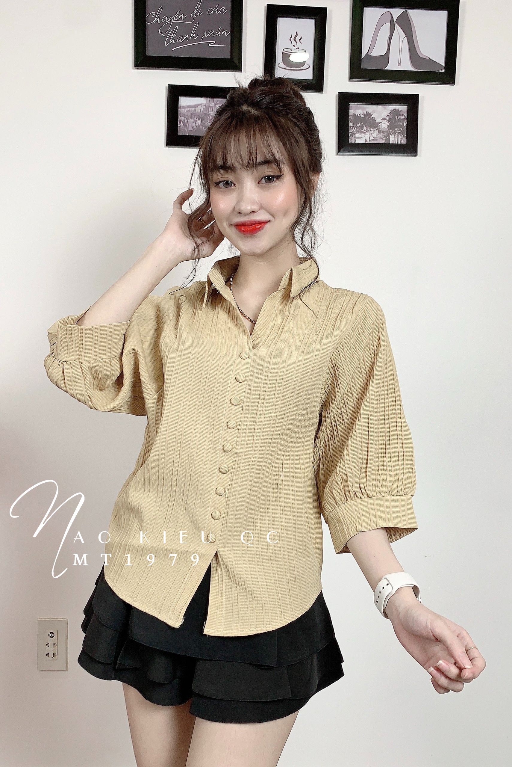 Sơ mi trơn màu hot - trend tay lỡ phối gấu siêu xinh - chất đũi mềm đứng phom - MT1978 ⚡ sơ mi tay ngắn phom rộng ⚡ sơ mi trơn tay lỡ ⚡ sơ mi phom rộng gấu ⚡ sơ mi cộc tay ⚡ sơ mi màu hot- trend ⚡