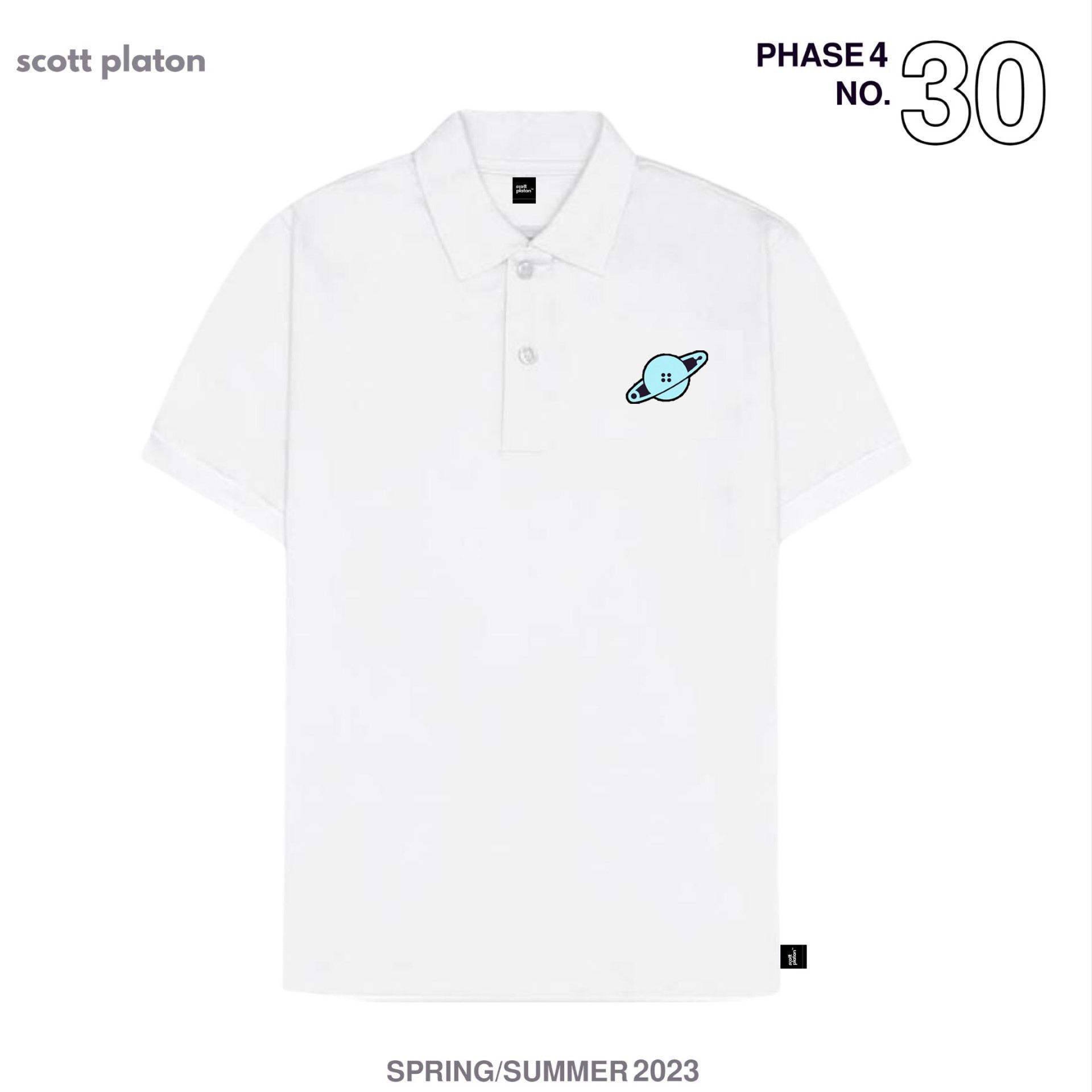Scott Platon Áo Polo Button Planet - Chất liệu microfiber dày dặn hút ẩm co giãn tốt