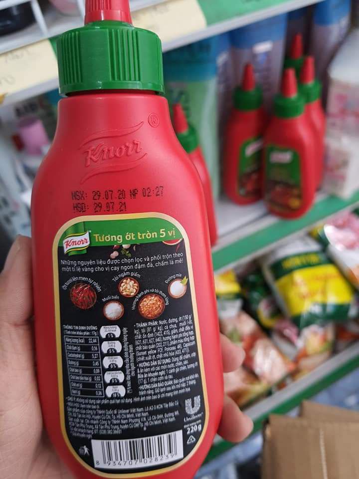 [HCM]Tương ớt Knorr tròn 5 vị ( giá dùng thử)