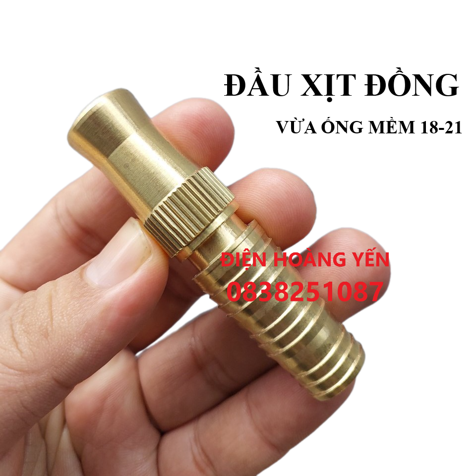 Đầu vòi rửa xe béc rửa xe tưới cây bằng đồng điều chỉnh tia nước