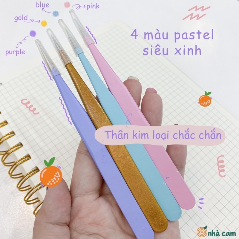 Nhíp Gắp Sticker Pastel Nhà Cam