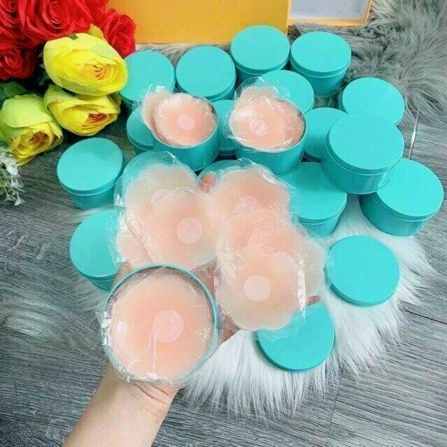 Miếng dán ngực silicon hộp 10 miếng dán ngực freéhip hộp 5 cặp dáng ti siêu mềm mại pc