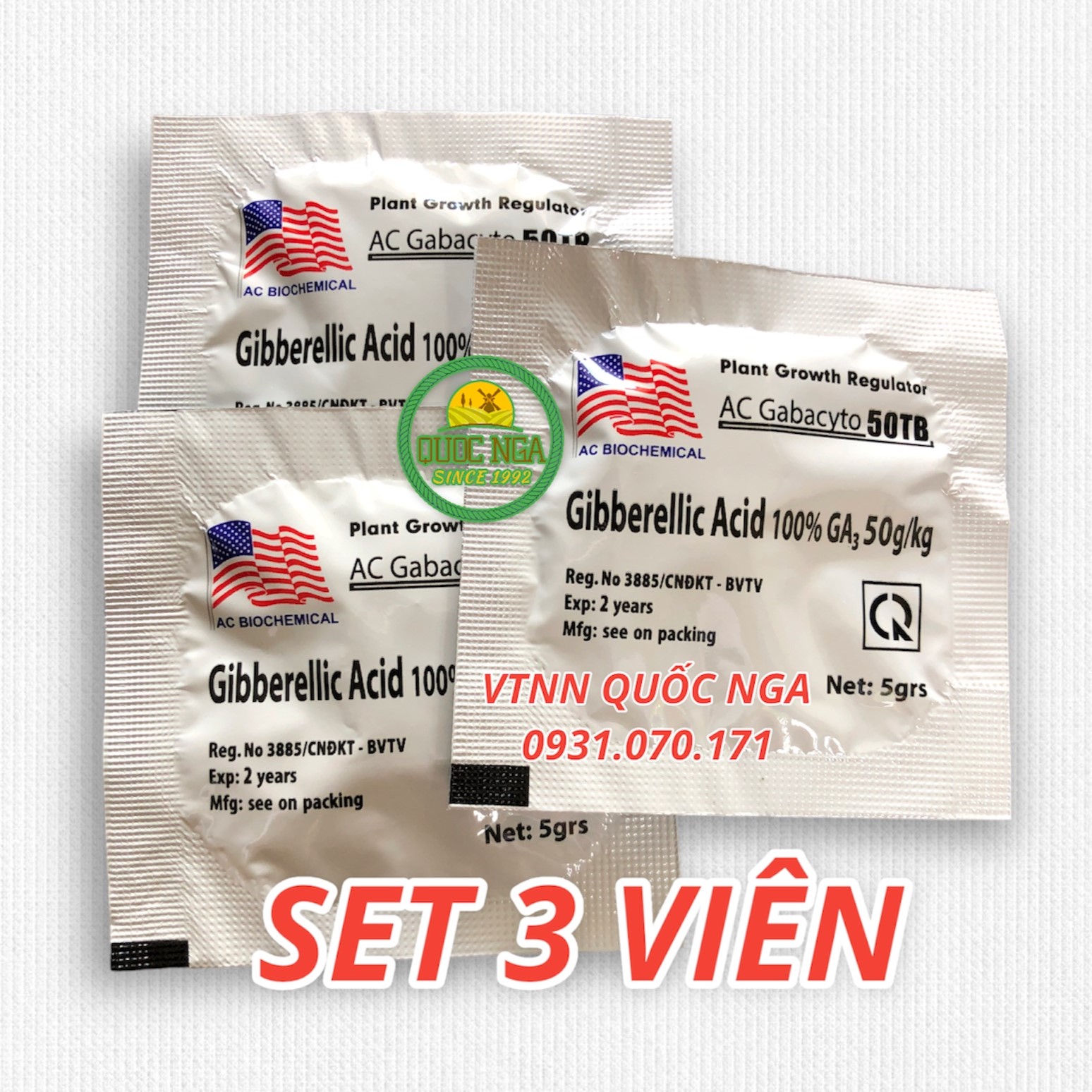 GA3 50TB CHẤT ĐIỀU HÒA SINH TRƯỞNG CÂY TRỒNG