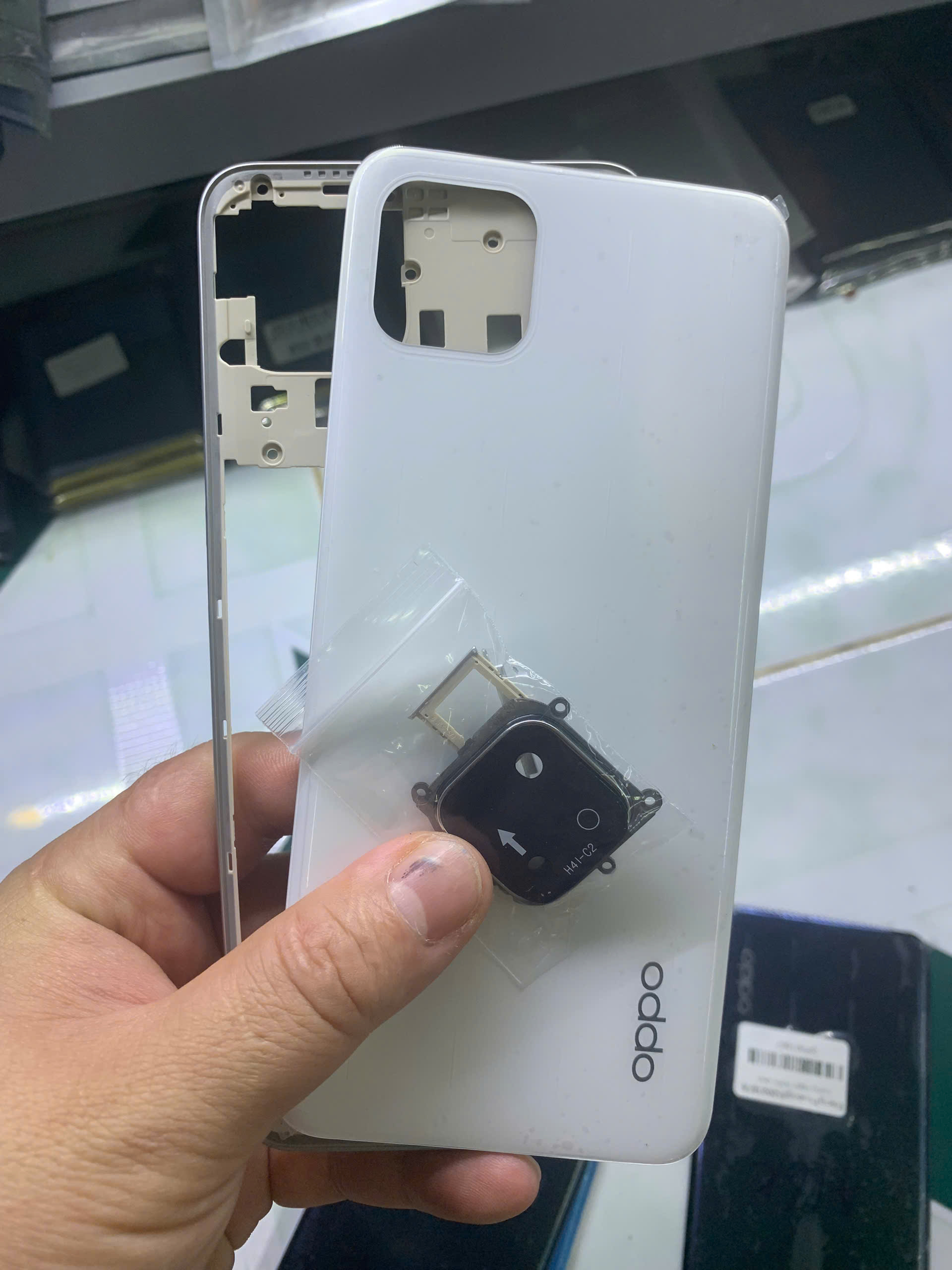 Lưng vỏ, viền. khung xương oppo A16k