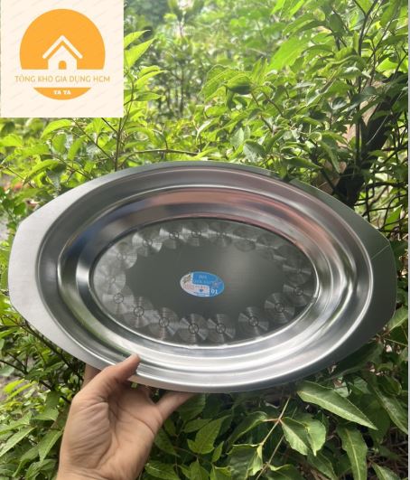Dĩa hột xoài trơn inox, Dĩa bò né inox, Dĩa hấp cá inox, Dĩa trơn inox lòng sâu inox cao cấp loại 1